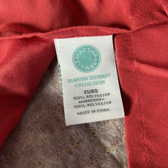 Pillow Shams & Queen Bedskirt -Martha Stewart Collection Embroidered Satin - 4pc - Picture 4 of 8